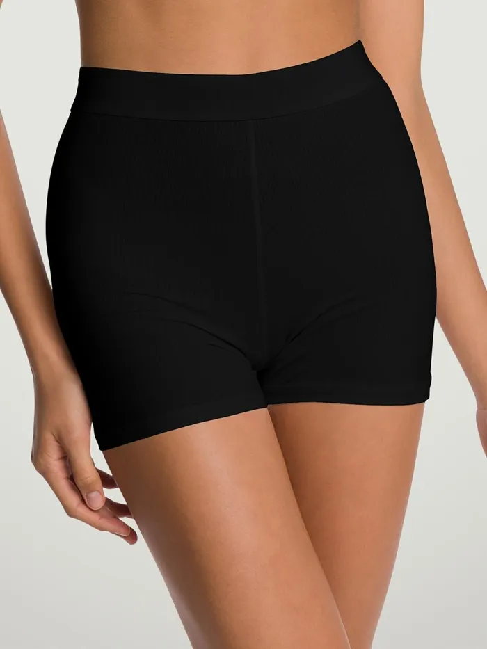 Beauty Cotton Biker Shorts Black Women Wolford Panties
