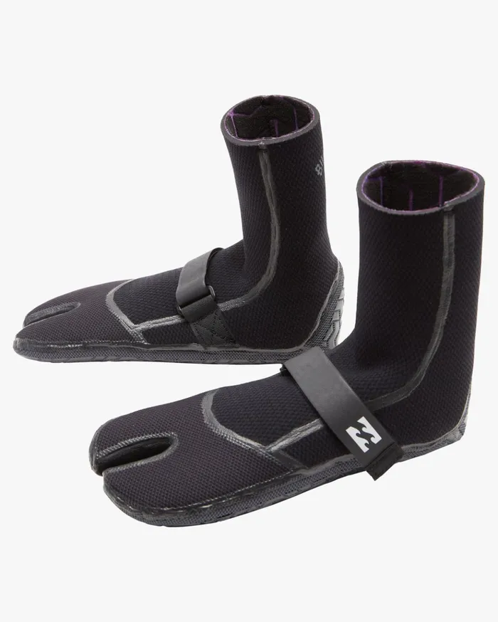 Billabong 3mm Furnace Comp Split Toe Wetsuit Boots Black Men Surf Accessories