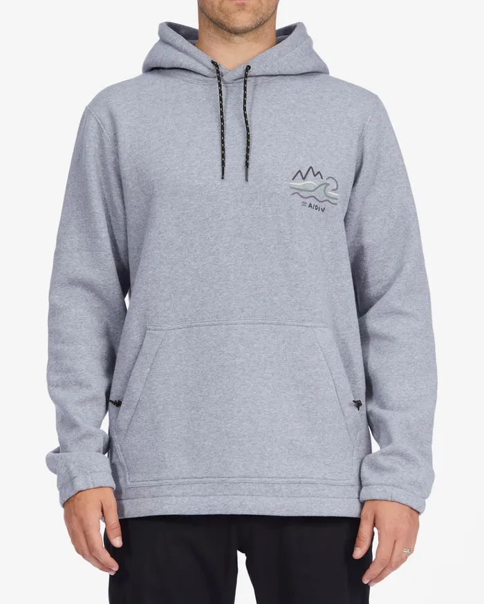 Billabong ADiv Compass Pullover Hoodie Light Grey Heather Men Hoodies and Fleece Billabong ADiv Compass Pullover Hoodie Light Grey Heather Men Hoodies and Fleece