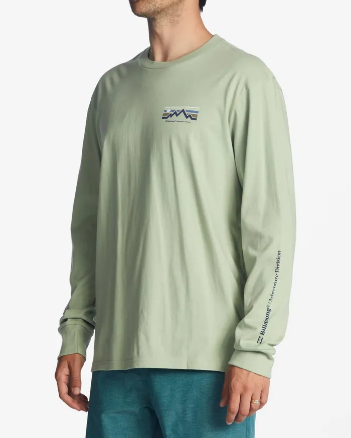 Billabong ADiv Length Long Sleeve TShirt Light Sage Men TShirts Billabong ADiv Length Long Sleeve TShirt Light Sage Men TShirts