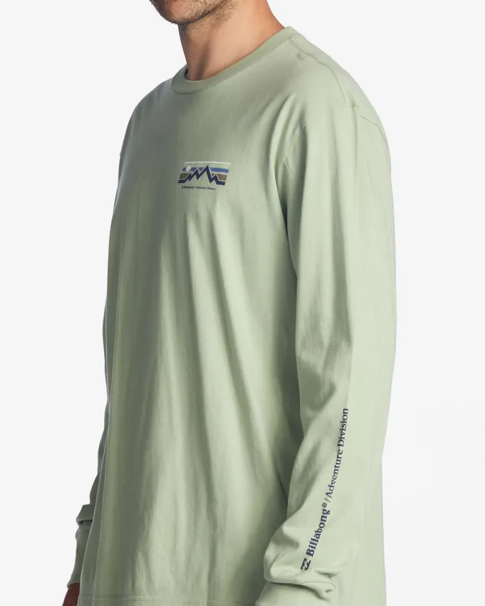 Billabong ADiv Length Long Sleeve TShirt Light Sage Men TShirts Billabong ADiv Length Long Sleeve TShirt Light Sage Men TShirts