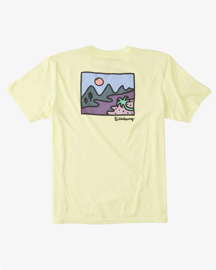 Billabong ADiv Shine Short Sleeve TShirt Light Lime Men TShirts Billabong ADiv Shine Short Sleeve TShirt Light Lime Men TShirts
