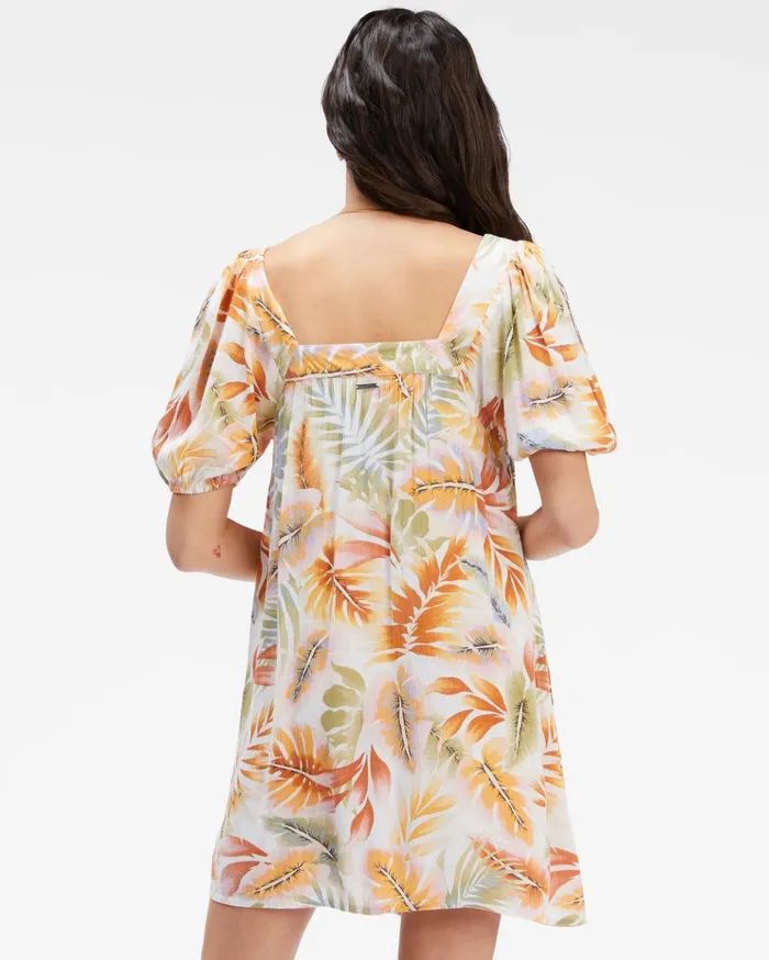 Billabong Bay Side Babydoll Dress WhiteMulti Women Dresses Billabong Bay Side Babydoll Dress WhiteMulti Women Dresses