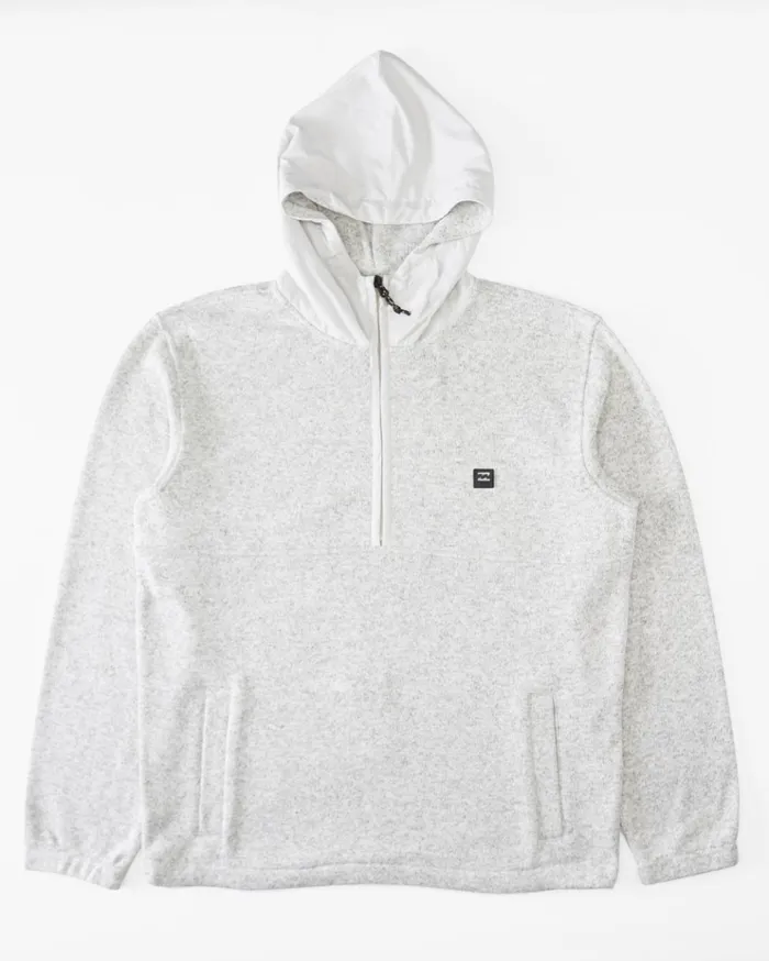 Billabong Boy039s Boundary HalfZip Hooded Fleece Grey Heather MenKids Hoodies and Fleece