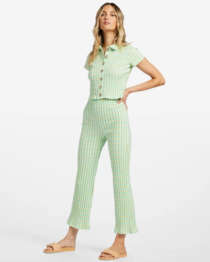 Billabong Come Back Cropped Pants Ocean Eyes Women Matching Sets Billabong Come Back Cropped Pants Ocean Eyes Women Matching Sets