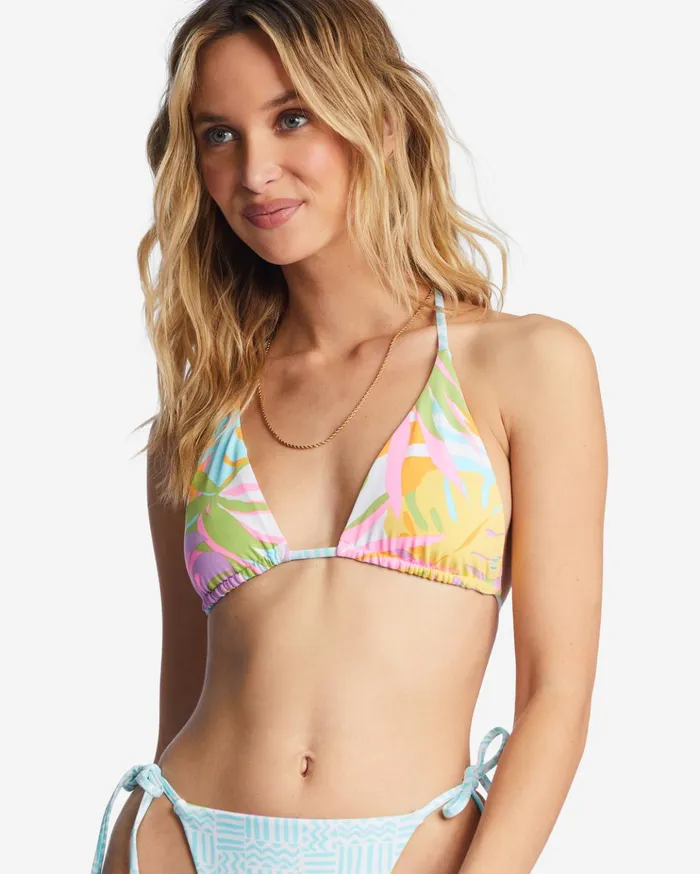 Billabong Dreamland Rev Multi Reversible Triangle Bikini Top Multi Women Bikinis Billabong Dreamland Rev Multi Reversible Triangle Bikini Top Multi Women Bikinis