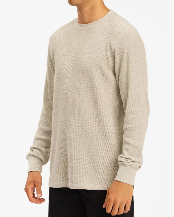 Billabong Essential Long Sleeve Thermal Light Grey Heather Men TShirts