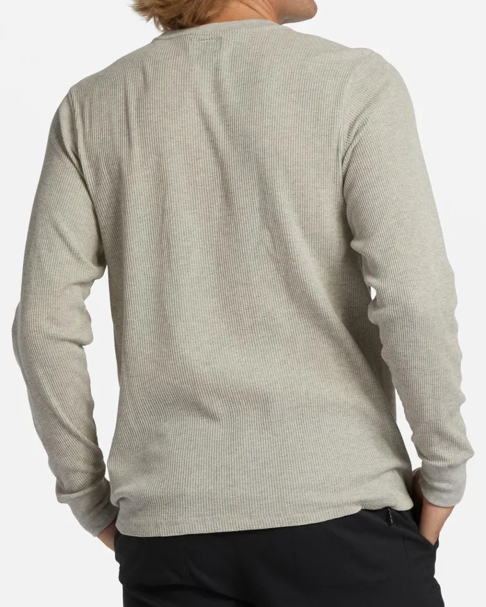 Billabong Essential Long Sleeve Thermal Light Grey Heather Men TShirts