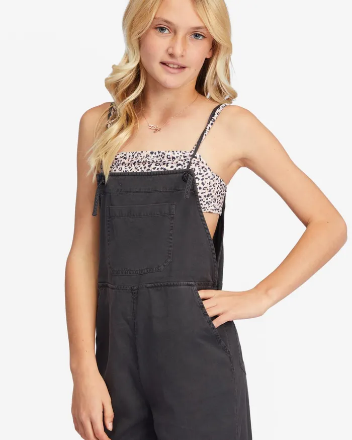 Billabong Girls039 Wild Lengths Jr Overalls Off Black Kids Girls039 Dresses and Rompers Billabong Girls039 Wild Lengths Jr Overalls Off Black Kids Girls039 Dresses and Rompers