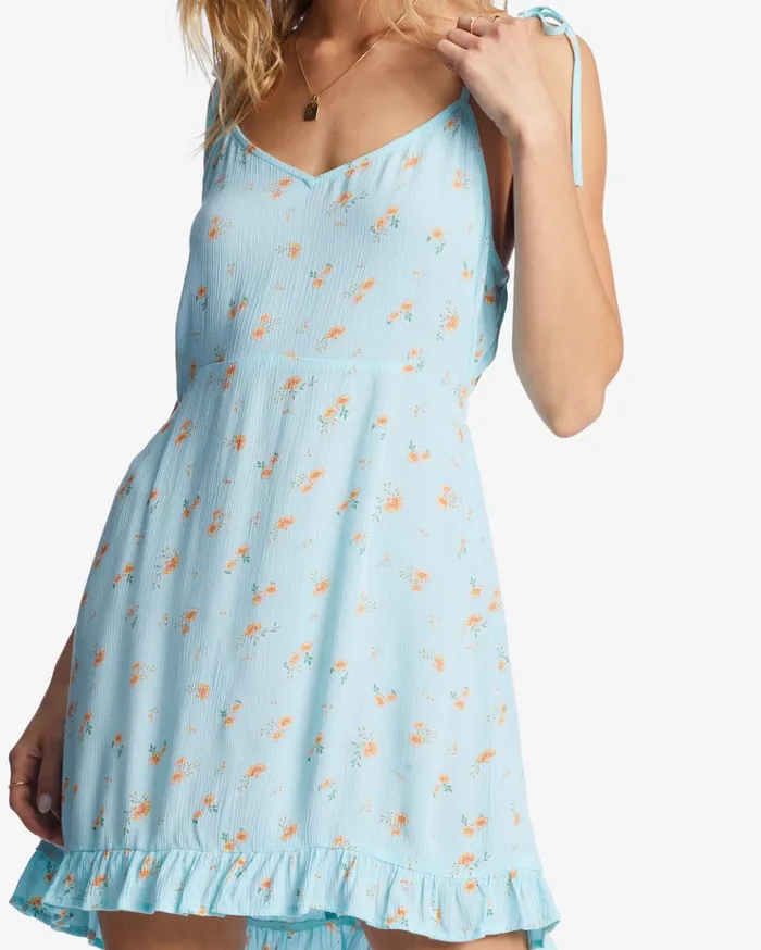 Billabong Heart Breaker Strappy Dress Pure Aqua Women Dresses Billabong Heart Breaker Strappy Dress Pure Aqua Women Dresses
