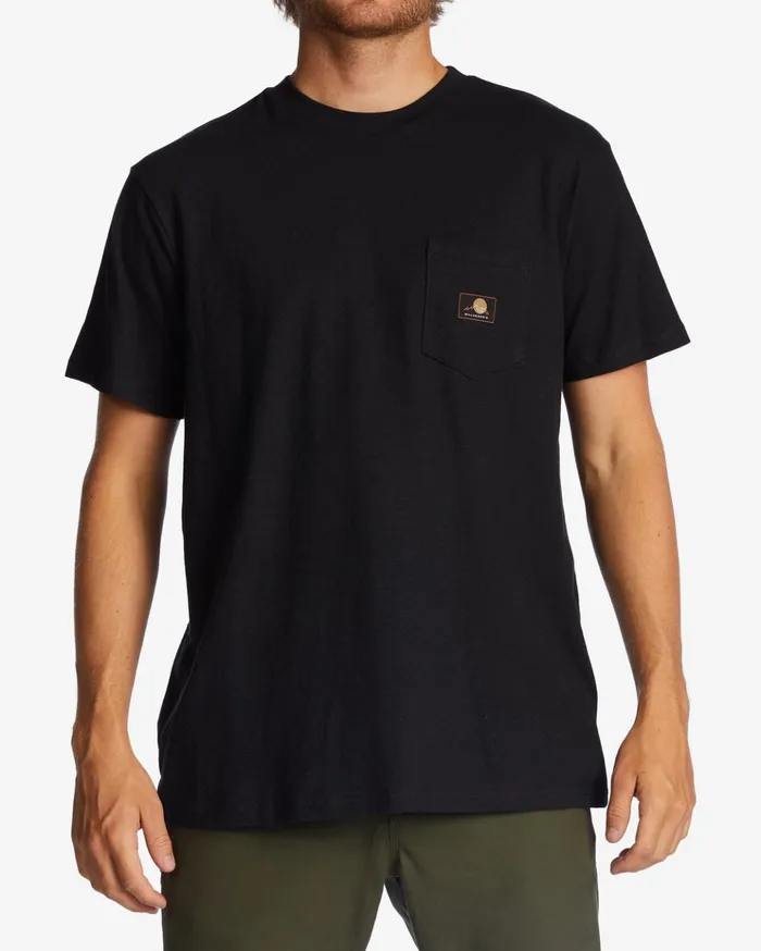 Billabong Hemp Pocket TShirt Washed Black Men TShirts