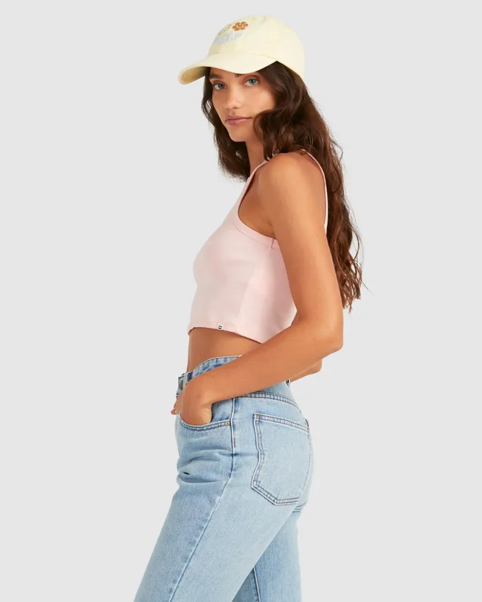 Billabong Jessie Tank Top Pale Pink Women Tops Billabong Jessie Tank Top Pale Pink Women Tops
