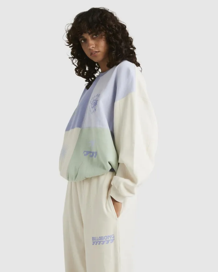 Billabong Later Days Kendall Sweatshirt Multi Women Hoodies and Fleece Billabong Later Days Kendall Sweatshirt Multi Women Hoodies and Fleece