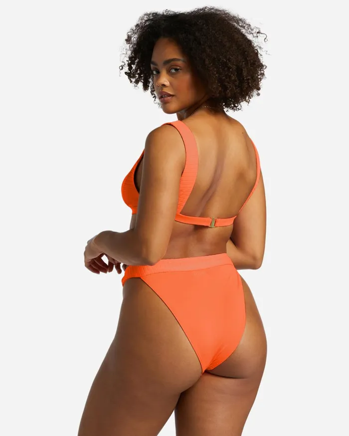 Billabong Lined Up Banded Hike Bikini Bottoms Poppin Peach Women Bikinis Billabong Lined Up Banded Hike Bikini Bottoms Poppin Peach Women Bikinis
