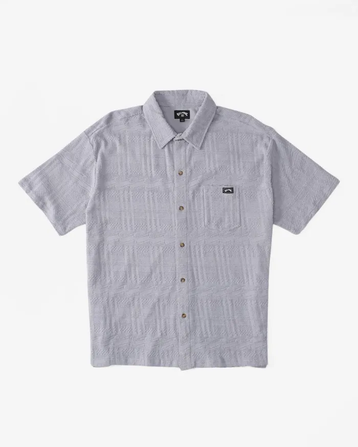 Billabong Loafer Short Sleeve Shirt Grey Violet Men Shirts Billabong Loafer Short Sleeve Shirt Grey Violet Men Shirts