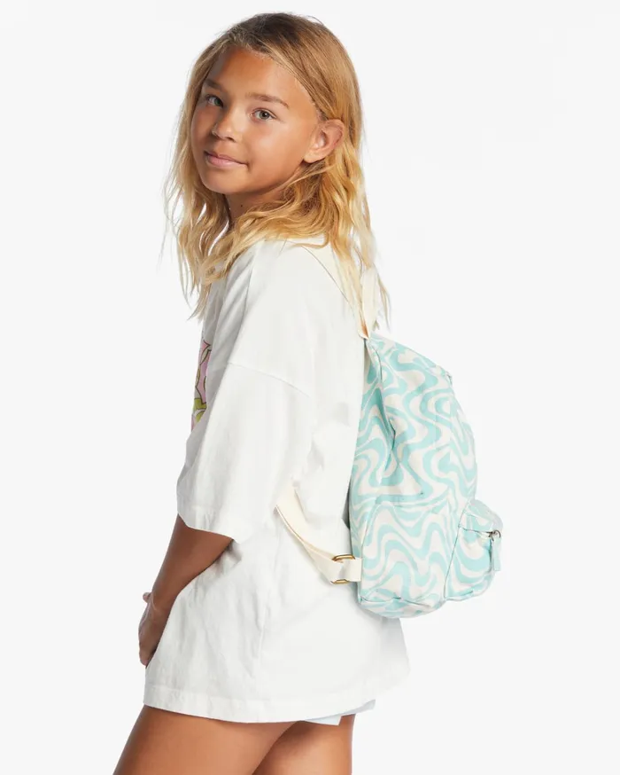 Billabong Mini Mama Jr Canvas Backpack Seafoam Kids Girls039 Backpacks