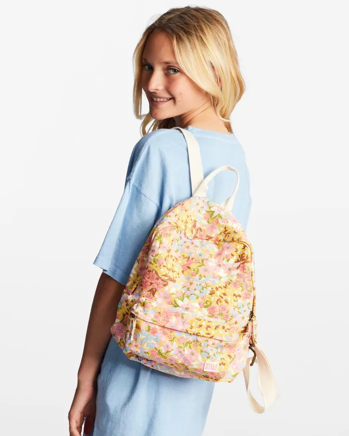 Billabong Mini Mama Jr Canvas Backpack Soft Pink Kids Girls039 Backpacks
