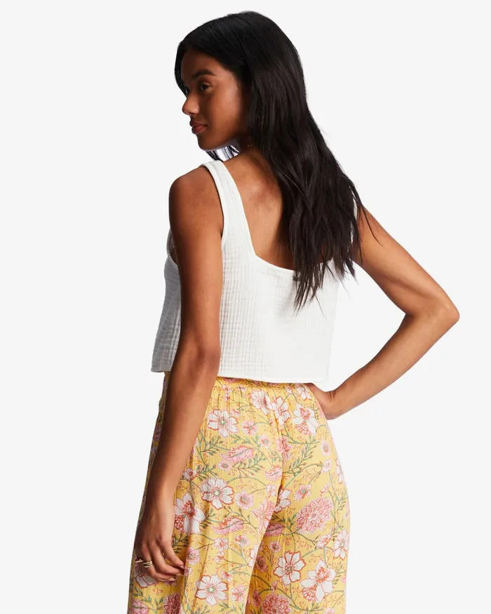 Billabong Open Skies Crop Top Salt Crystal Women Tops Billabong Open Skies Crop Top Salt Crystal Women Tops