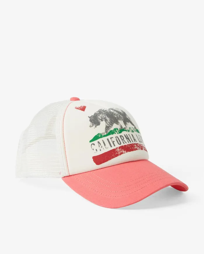Billabong Pitstop Trucker Hat Coral Crush Women Hats and Beanies Billabong Pitstop Trucker Hat Coral Crush Women Hats and Beanies