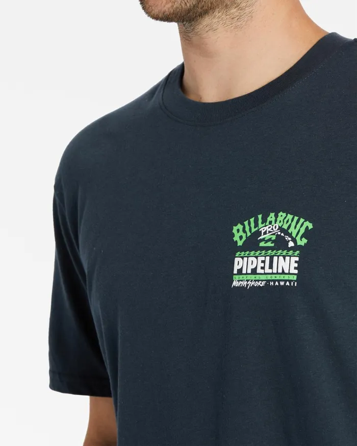 Billabong Pro Pipeline Short Sleeve TShirt Navy Men TShirts Billabong Pro Pipeline Short Sleeve TShirt Navy Men TShirts