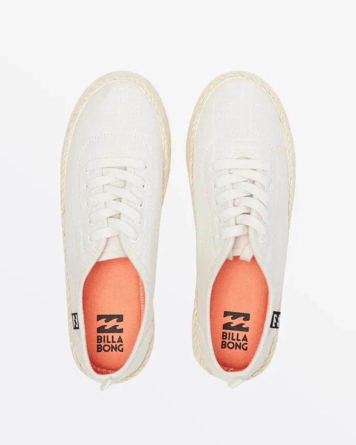 Billabong Puebla Canvas Platform Shoes White Women Shoes Billabong Puebla Canvas Platform Shoes White Women Shoes
