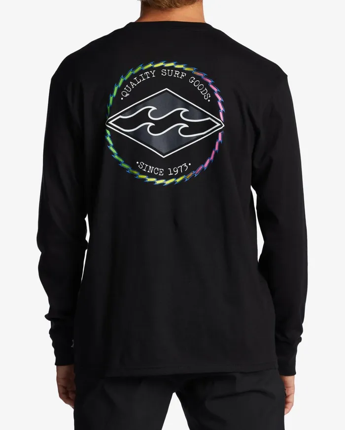 Billabong Rotor Diamond Long Sleeve TShirt Black Men TShirts Billabong Rotor Diamond Long Sleeve TShirt Black Men TShirts