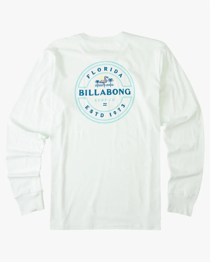 Billabong Rotor Florida Long Sleeve TShirt Seaglass Men TShirts Billabong Rotor Florida Long Sleeve TShirt Seaglass Men TShirts