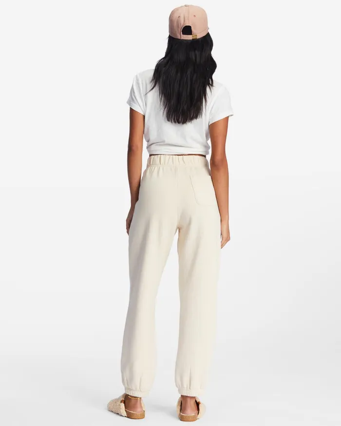 Billabong Saturday HighWaisted Sweatpants Antique White Women Pants