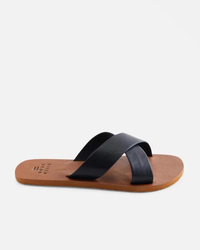 Billabong See Thru Me Single Strap Sandals Black Women Shoes Billabong See Thru Me Single Strap Sandals Black Women Shoes