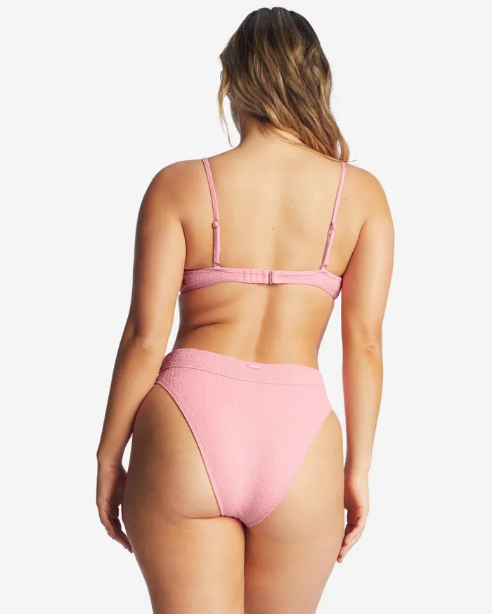 Billabong So Dazed Maui Rider HighWaisted Bikini Bottoms Pink Sunset Women Solid Swimwear Billabong So Dazed Maui Rider HighWaisted Bikini Bottoms Pink Sunset Women Solid Swimwear
