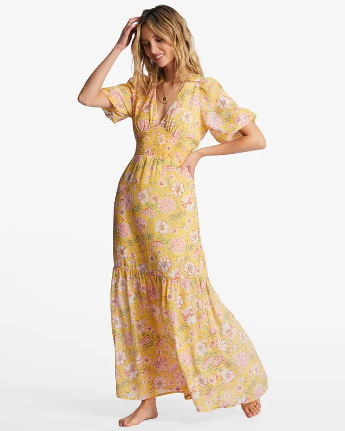 Billabong Spellbound Maxi Dress Golden Peach Women Dresses Billabong Spellbound Maxi Dress Golden Peach Women Dresses