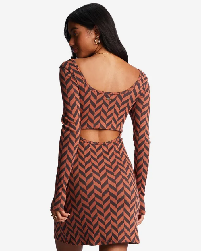Billabong Still Your Girl Long Sleeve Jersey Dress Brick Women Dresses Billabong Still Your Girl Long Sleeve Jersey Dress Brick Women Dresses