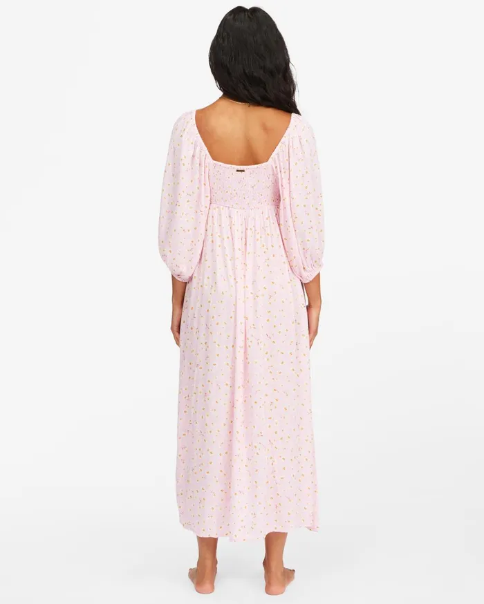 Billabong Swept Away Midi Dress Pink Lady Women Dresses Billabong Swept Away Midi Dress Pink Lady Women Dresses