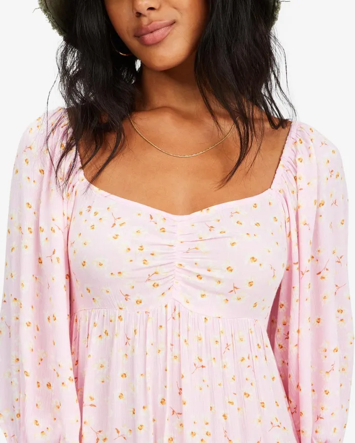 Billabong Swept Away Midi Dress Pink Lady Women Dresses Billabong Swept Away Midi Dress Pink Lady Women Dresses