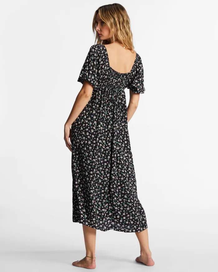Billabong True Romance Midi Dress Black Pebble Women Dresses Billabong True Romance Midi Dress Black Pebble Women Dresses