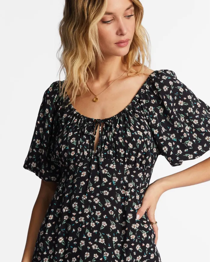 Billabong True Romance Midi Dress Black Pebble Women Dresses Billabong True Romance Midi Dress Black Pebble Women Dresses