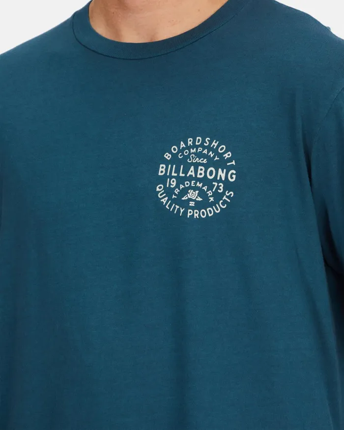 Billabong Union Wave Washed Long Sleeve TShirt Navy Men TShirts Billabong Union Wave Washed Long Sleeve TShirt Navy Men TShirts