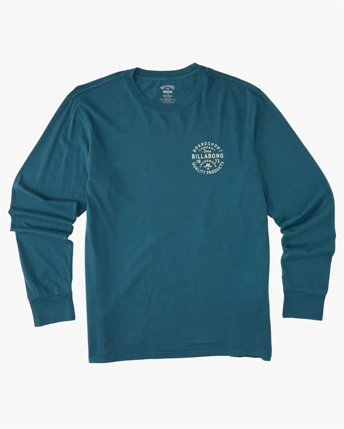 Billabong Union Wave Washed Long Sleeve TShirt Navy Men TShirts Billabong Union Wave Washed Long Sleeve TShirt Navy Men TShirts