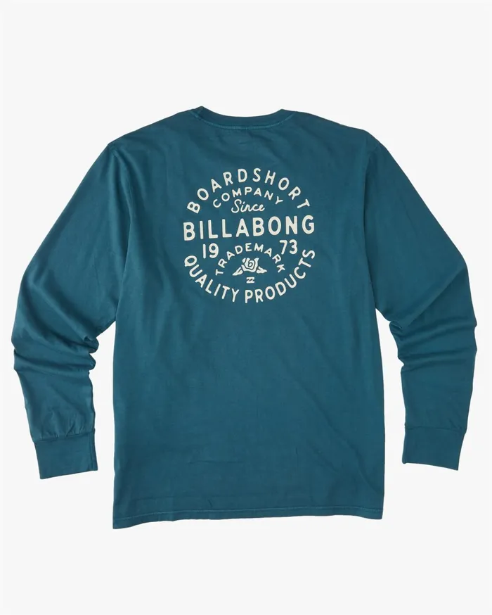 Billabong Union Wave Washed Long Sleeve TShirt Navy Men TShirts Billabong Union Wave Washed Long Sleeve TShirt Navy Men TShirts