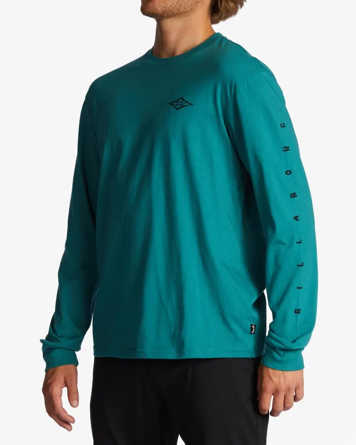 Billabong Unity Long Sleeve TShirt Teal Men TShirts Billabong Unity Long Sleeve TShirt Teal Men TShirts