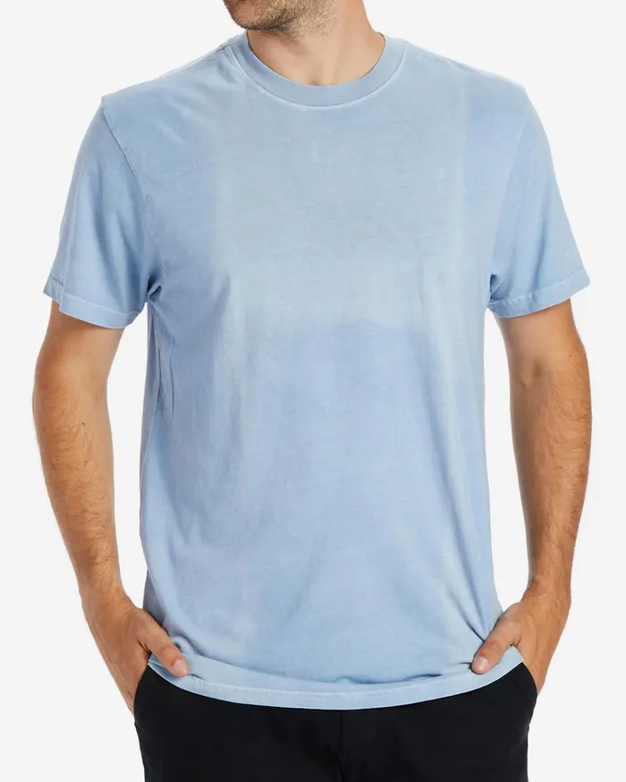 Billabong Wave Washed Short Sleeve TShirt Washed Blue Men TShirts