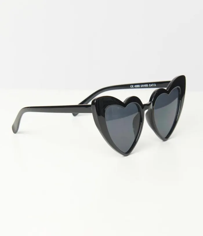 Black Heart Sunglasses Accessories Unique Vintage Sunglasses