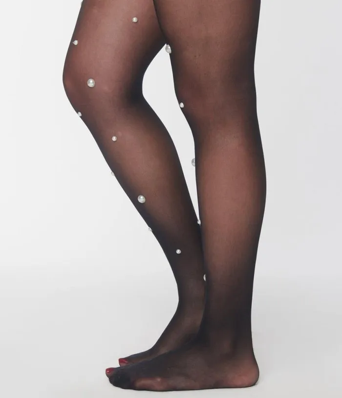 Black Pearl Tights Accessories Unique Vintage Stockings and Tights