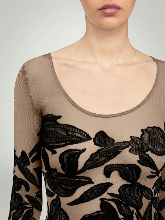 Body Tattoo String Body Fairly Lightblack Women Wolford Longsleeve Shirts