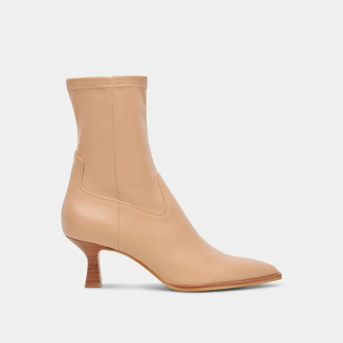 Boots and Booties Shop Dolce Vita Arya Tan Stella Boots Rich Leather Tan Stella Boots With Skinny Heel Tan Stella
