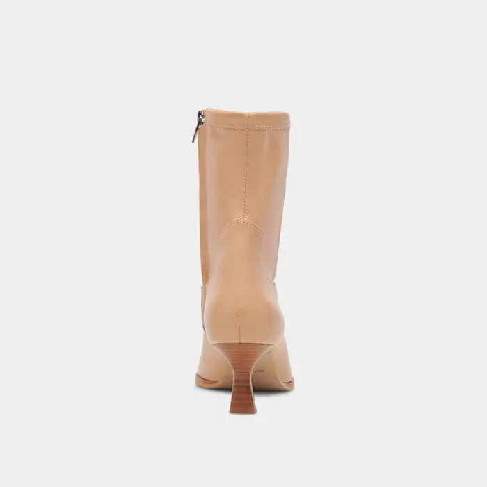 Boots and Booties Shop Dolce Vita Arya Tan Stella Boots Rich Leather Tan Stella Boots With Skinny Heel Tan Stella