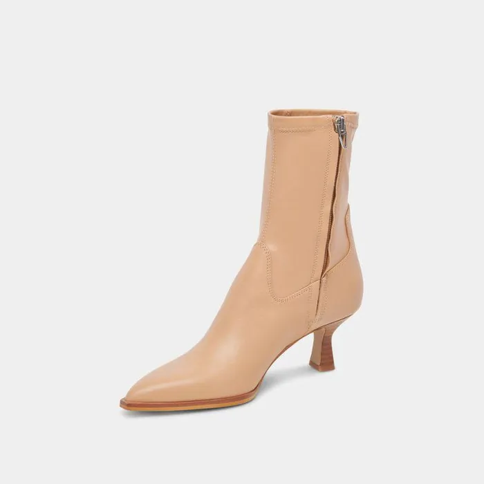 Boots and Booties Shop Dolce Vita Arya Tan Stella Boots Rich Leather Tan Stella Boots With Skinny Heel Tan Stella