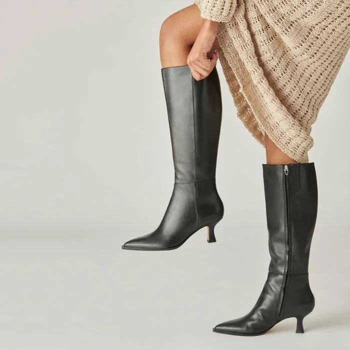 Boots and Booties Shop Dolce Vita Auggie Boots Black Leather Black Leather