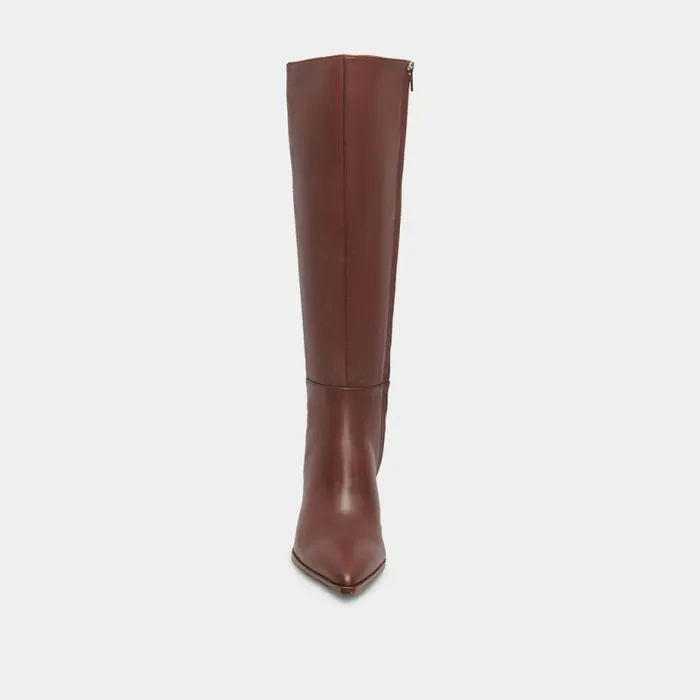 Boots and Booties Shop Dolce Vita Auggie Wide Calf Boots Chocolate Leather Chocolate Leather
