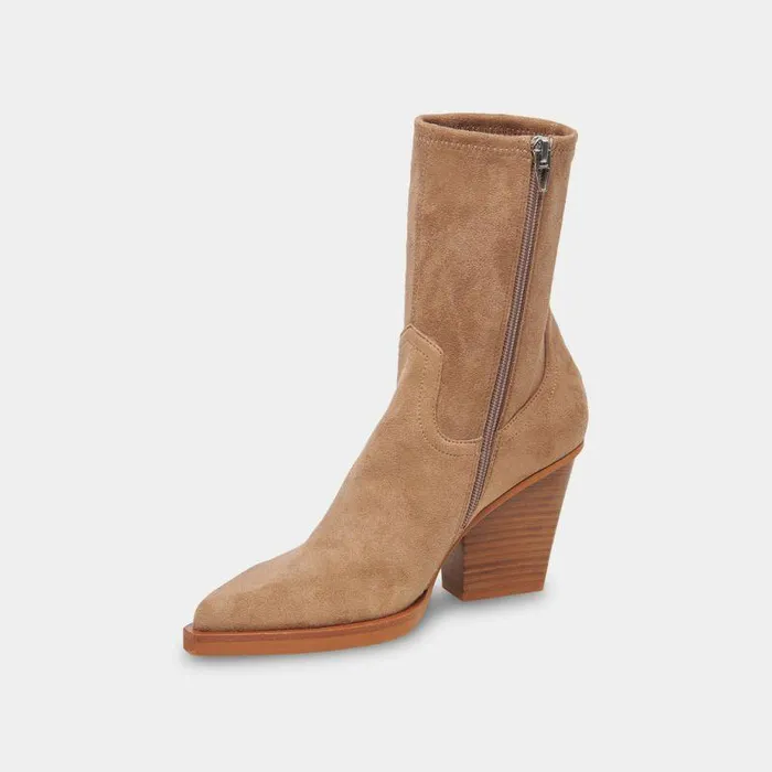Boots and Booties Shop Dolce Vita Boyd Boots Truffle Stella Suede Women039s Minimalist Booties Truffle Stella Suede